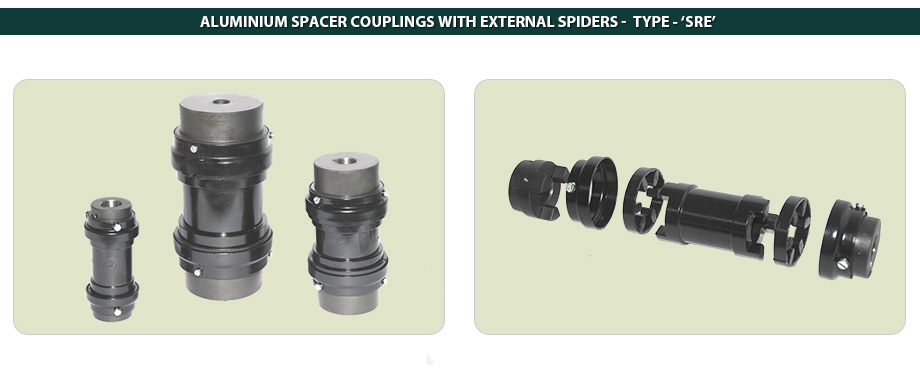 Aluminium Spacer Couplings With External Spider
